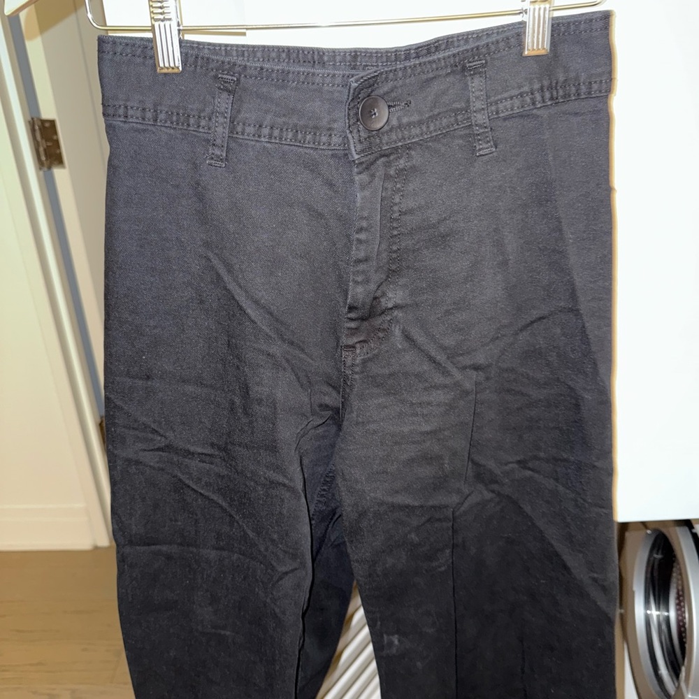 Wide leg black jeans